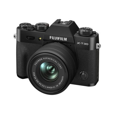 Fujifilm X-T30 II Mirrorless Camera with XC 15-45mm OIS PZ Lens (Black)