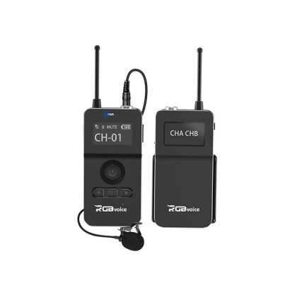 RGBvoice UHF Wireless Lavalier Microphone System (1x Receiver, 1x Transmitter)