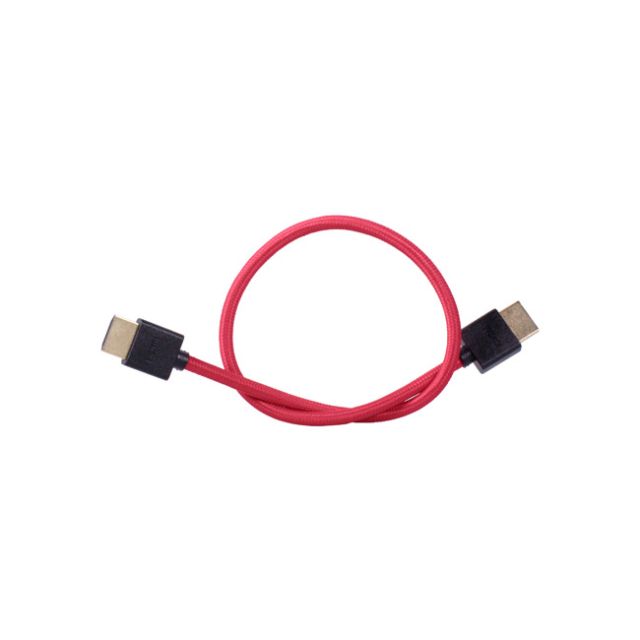 Blackhawk HDMI To HDMI 16" Thin Braided Cable (Red)