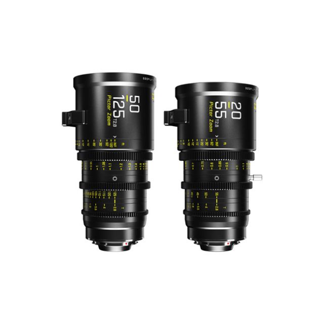 Dzofilm Pictor 20-55mm And 50-125mm T2.8 Super35 Zoom Lens Bundle (PL Mount And EF Mount, Black)