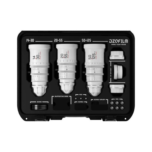 Dzofilm Pictor T2.8 Super35 Zoom 3-Lens Bundle (PL & EF Mount, White)