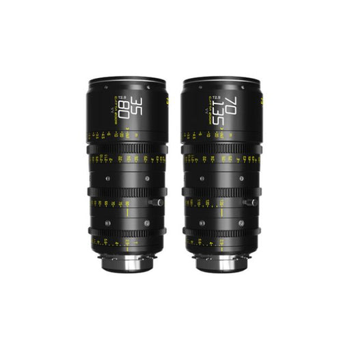 DZOFILM Catta Ace FF 35-80 & 70-135mm T2.9 Zoom Lens Bundle (PL/EF, Black) 