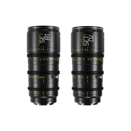 Dzofilm Catta acE Ff 18-35/70-135mm T2.9 Cine 2-Lens Bundle (PL/EF, Black)
