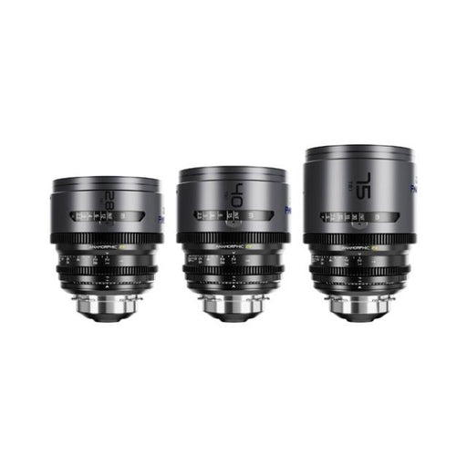 DZOFILM Pavo 2x Anamorphic Prime A Set (28/40/75mm T2.1, Blue Coating, PL & EF)