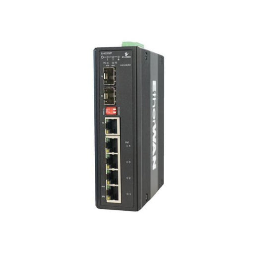 Etherwan Hardened Unmanaged 6-Port Gigabit Poe Switch