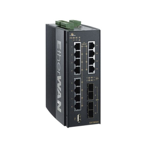 Etherwan Ex73900X Series Hardened Managed 12-Port Gigabit And 4-Port 10G Sfp+ Ethernet Switch