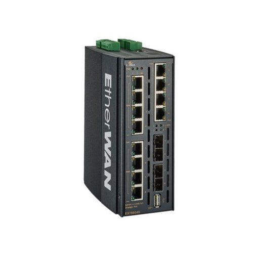 Etherwan Ex78900X Series Hardened Managed 12-Port Gigabit Poe And 4-Port 10G Sfp+ Ethernet Switch