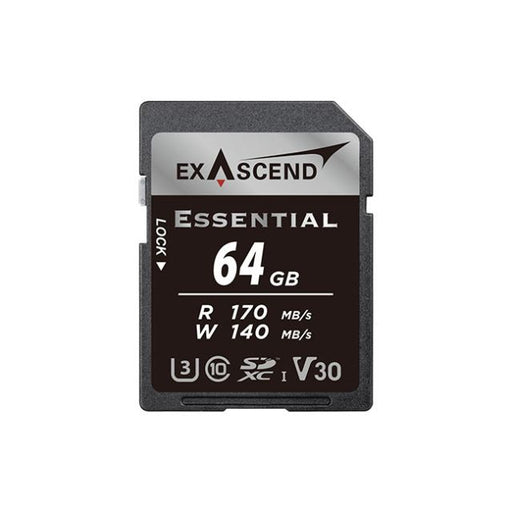 ExasCEnd 64Gb Essential Sdxc, Uhs-I, V30 Memory Card