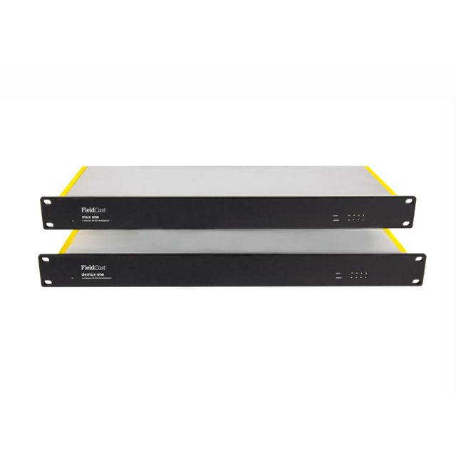 Fieldcast Mux/Demux One 12G Plus (4X SDI In/Out & Ethernet Over One Fiber Strand)