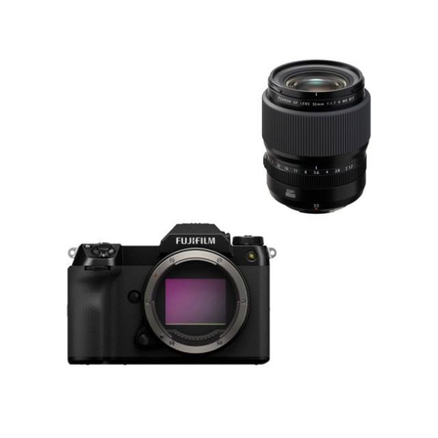 Fujifilm GFX100S II Body (Black) & GF55mm F1.7 R WR Lens