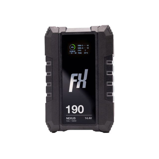 Fxlion Nexus 14.4V/12.8Ah/184Wh Smart V-Mount Battery With Lcd & USB-C