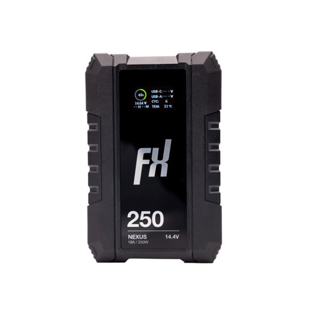 Fxlion Nexus 14.4V/17.4Ah/251Wh Smart V-Mount Battery With Lcd & USB-C