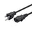 Genustech 6' Power Cord (Nema 5-15P To Iec 60320 C13, 18Awg, 10A/1250W, 125V, 3-Prong, Black)