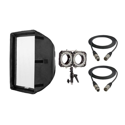 Hive Lighting Double Light SofTBox Kit With Double Header Mount For Omni-Color LEDs