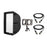 Hive Lighting Double Light SofTBox Kit With Double Header Mount For Omni-Color LEDs
