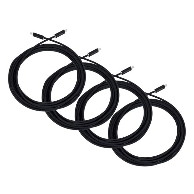 Iodyne 5m Braided USB4/Thunderbolt Cable (40Gb/s, 4 Pack) 