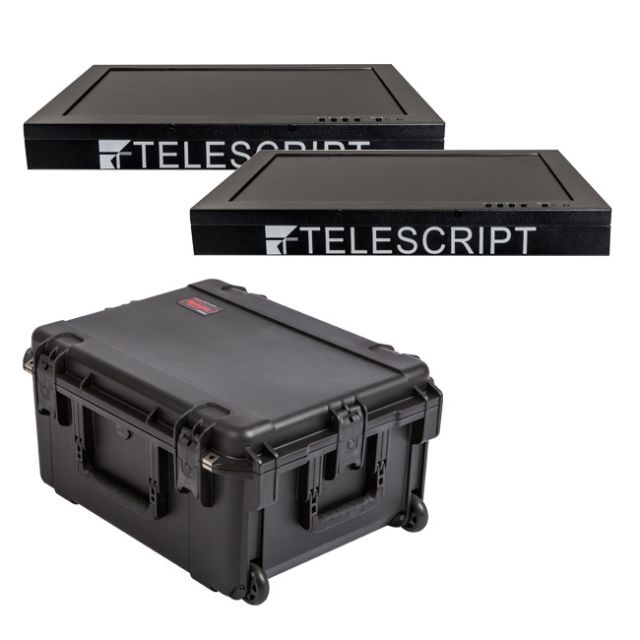 Telescript Two 17" High Bright Monitors With Case
