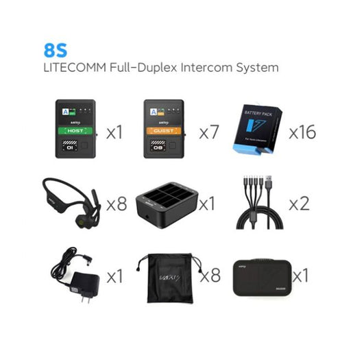 Vaxis Litecomm Full-DuPLex Intercom System 8S