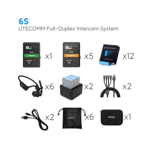 Vaxis Litecomm Full-DuPLex Intercom System 6S