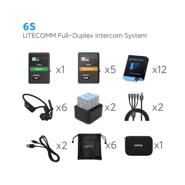 Vaxis Litecomm Full-DuPLex Intercom System 6S