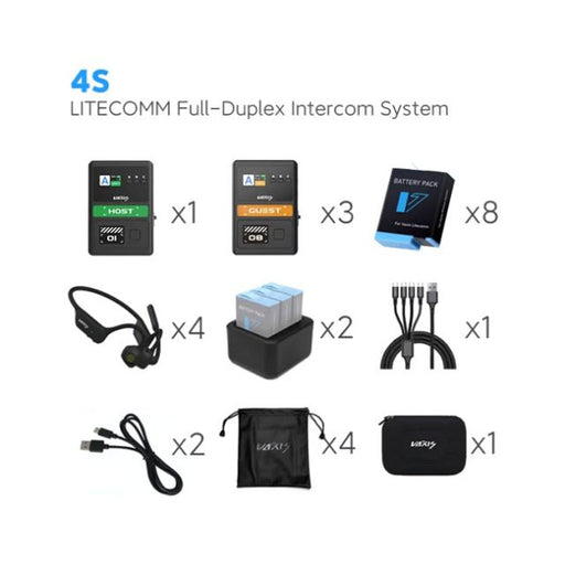 Vaxis Litecomm Full-DuPLex Intercom System 4S