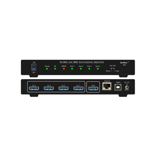 Vigillink S914 UHD 4K/60 1X4 HDMI Distribution AmPLifier (With HDcp2.2 And HDMI2.0)