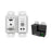 VigilLink 18Gbps 2x1 HDMI/VGA Wall Plate Transmitter with Auto-Switching (40m, White)