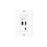 Vigillink 18Gbps 2X1 HDMI/Mini-Dp Wall Plate HDbaset Transmitter With Auto Switching (40M, White)