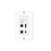 Vigillink 18Gbps 2X1 HDMI/Mini Dp Wall Plate Transmitter And ReCEiver With Auto-Switching (40M, White, Tx/Rx PaIR)