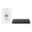 Vigillink 18Gbps 2X1 HDMI/USB-C Wall Plate Transmitter With Auto-Switching (40M, White)