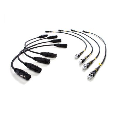 FieldCast Patch Cable for Power Panel One (4 XLR + 4 LC, Set of 8)
