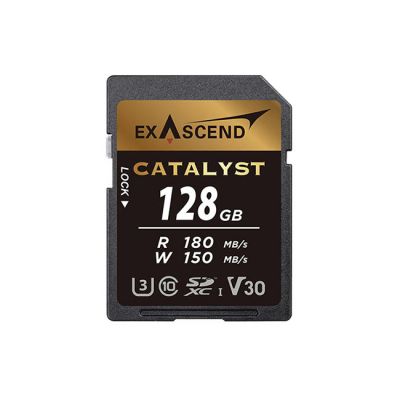 Exascend 128GB Catalyst SDXC, UHS-I, V30 Memory Card