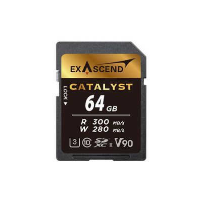 Exascend 64GB Catalyst SDXC, UHS-II, V90 Memory Card
