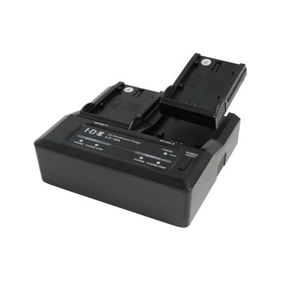 IDX 7.4V 2-Channel Simultaneous Charger with Interchangeable Mounts