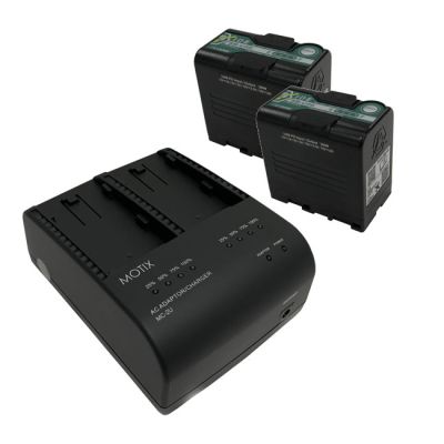 IDX 2x SB-U50 PD 48Wh Batteries and MC-2U Dual Charger Kit