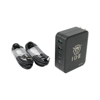 IDX Portable 4-Channel 2x USB-C USB-A Charger