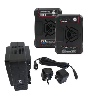 IDX ZC-X2G Dual-Channel Li-Ion Battery Charger and 2 x ZEN-C150G Battery Kit